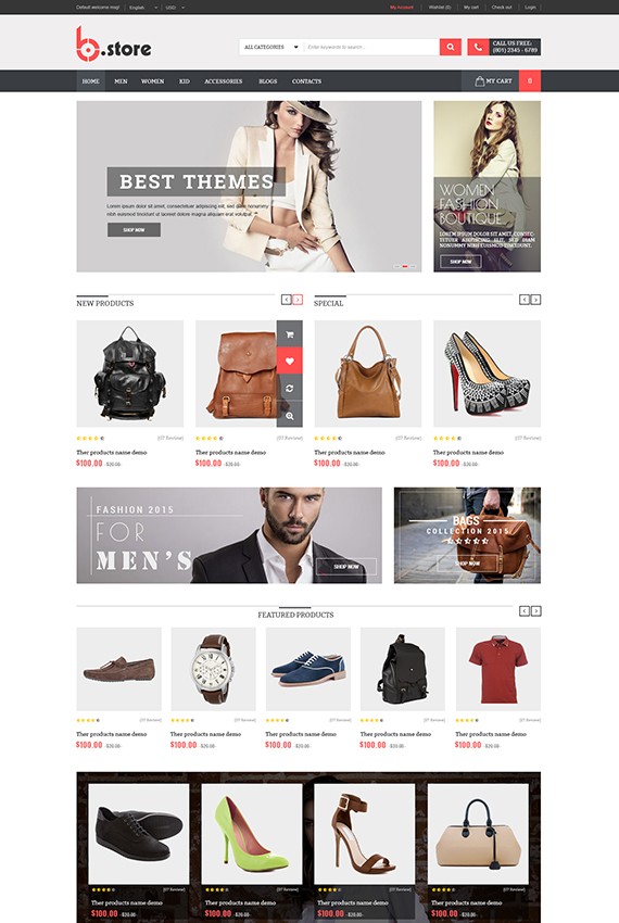 Plantilla de BStore - Responsive Fashion